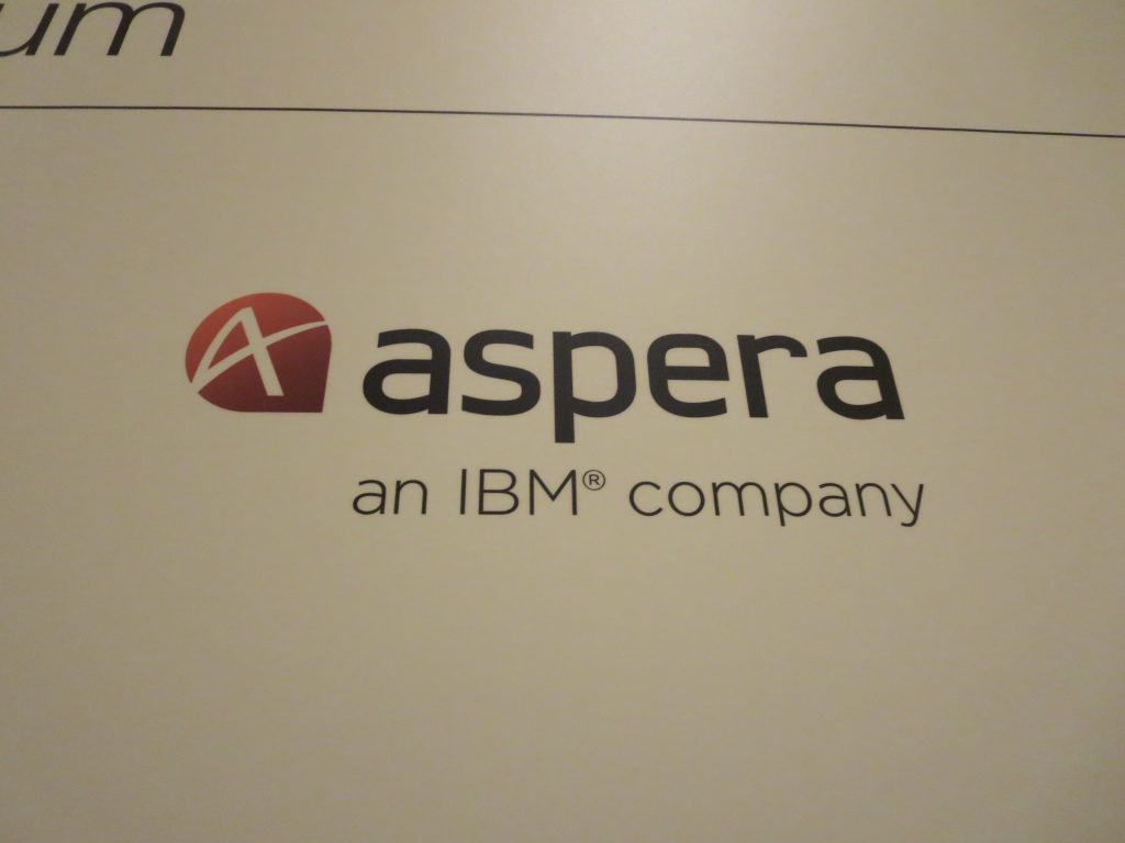 AWS re:Invent 2014 現地リポート 第1弾: スポンサーボード (3) aspera さん